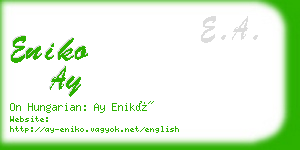 eniko ay business card